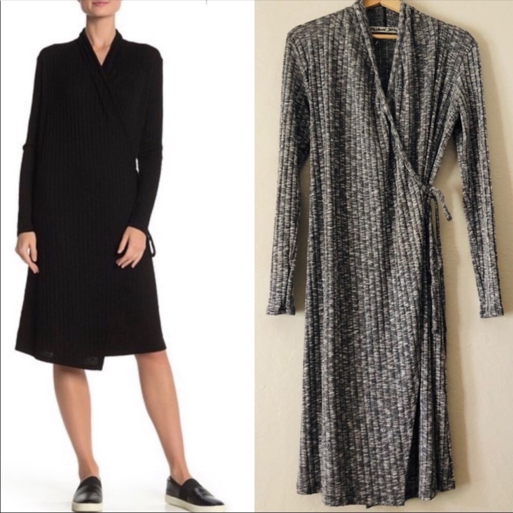 Michael Stars Convertible Heather Gray Duster Cardigan Wrap / Dress Small-Medium